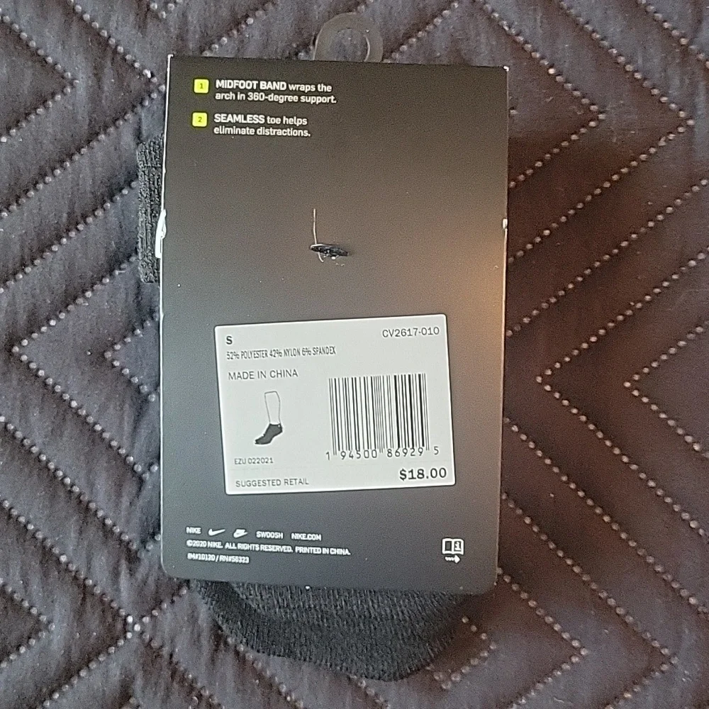Nike Multiplier Low Black and White Socks.